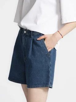 Edited Denimshort Lilyan Dark+Bllue Outlet