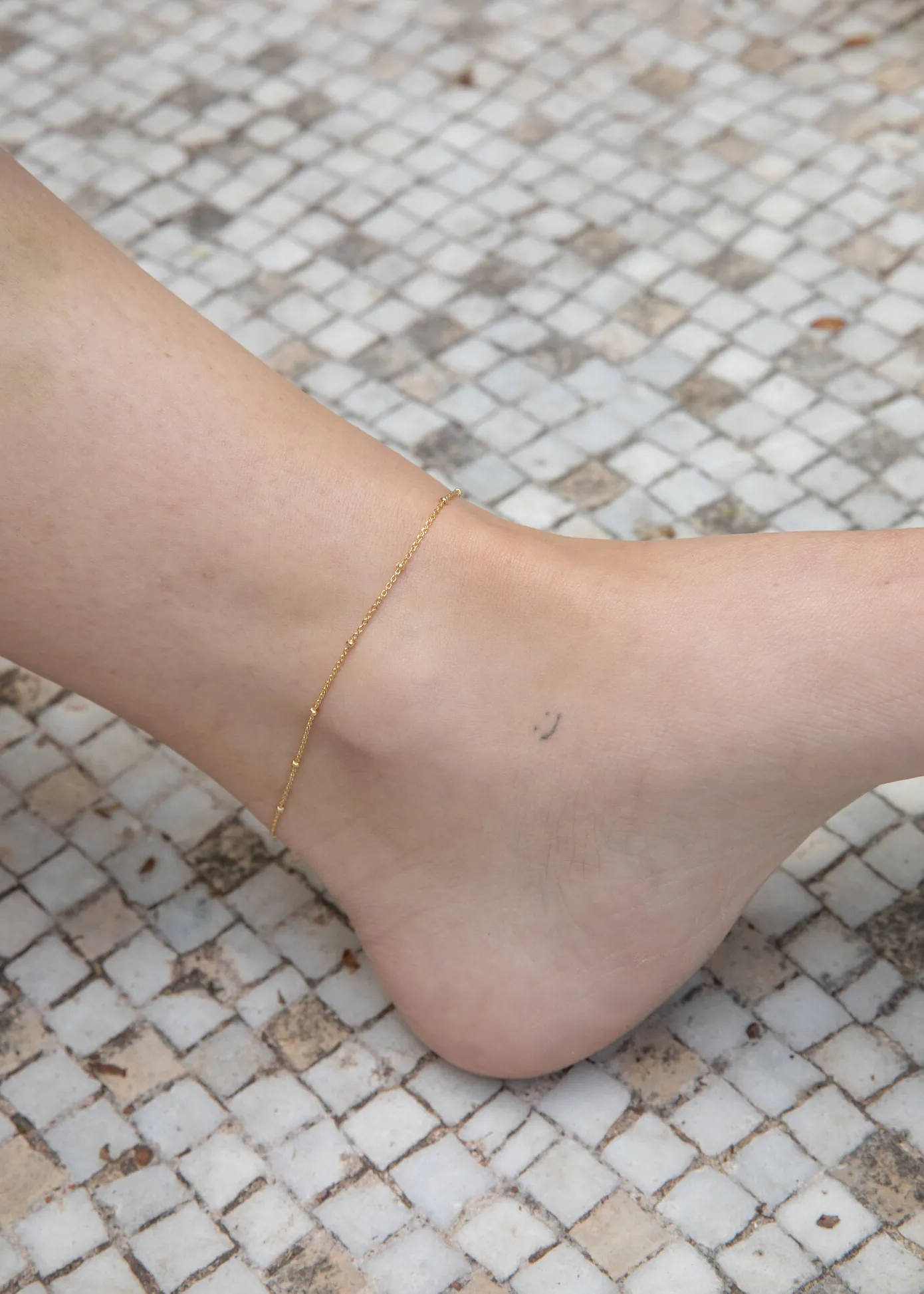 Les Soeurs Enkelbandje Helle Mini Dots Gold Sale