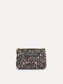 Le Marais Gebloemde pouch Iza GreyPurple Discount