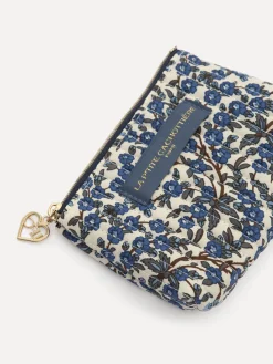 Le Marais Gebloemde pouch Iza Dark+Blue Discount