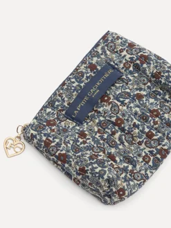 Le Marais Gebloemde pouch Iza BlueBurgundy Discount