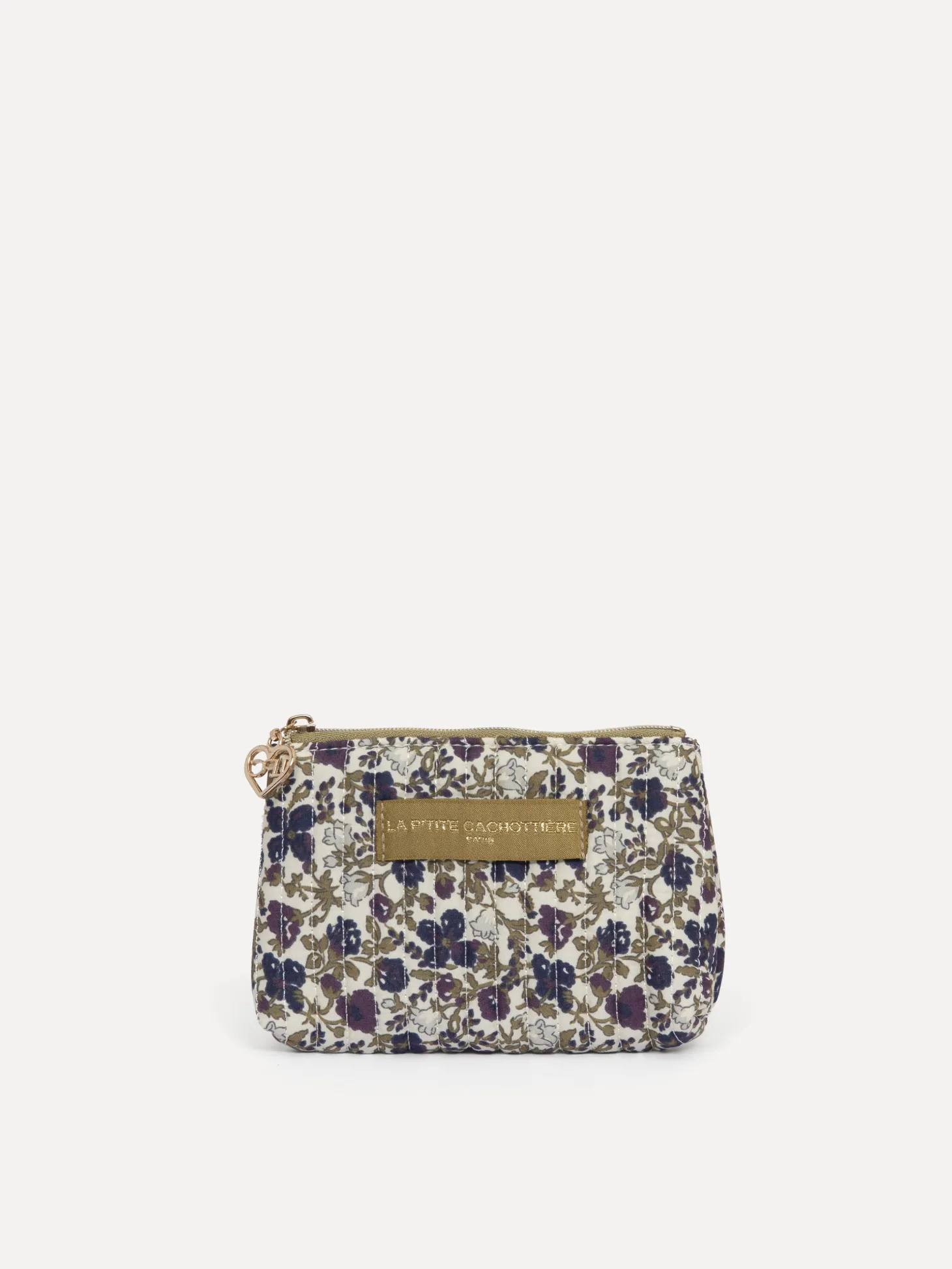 Le Marais Gebloemde pouch Iza GreyPurple Discount