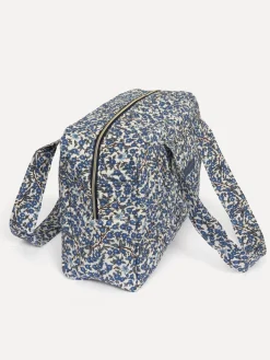 Le Marais Gebloemde shopper Indie Dark+Blue Online