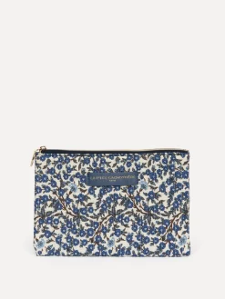 Le Marais Gebloemde toilettas Iza Dark+Blue Fashion