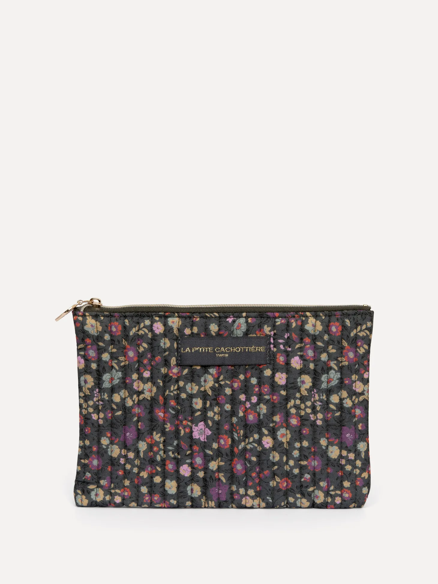 Le Marais Gebloemde toilettas Iza GreyPurple Hot