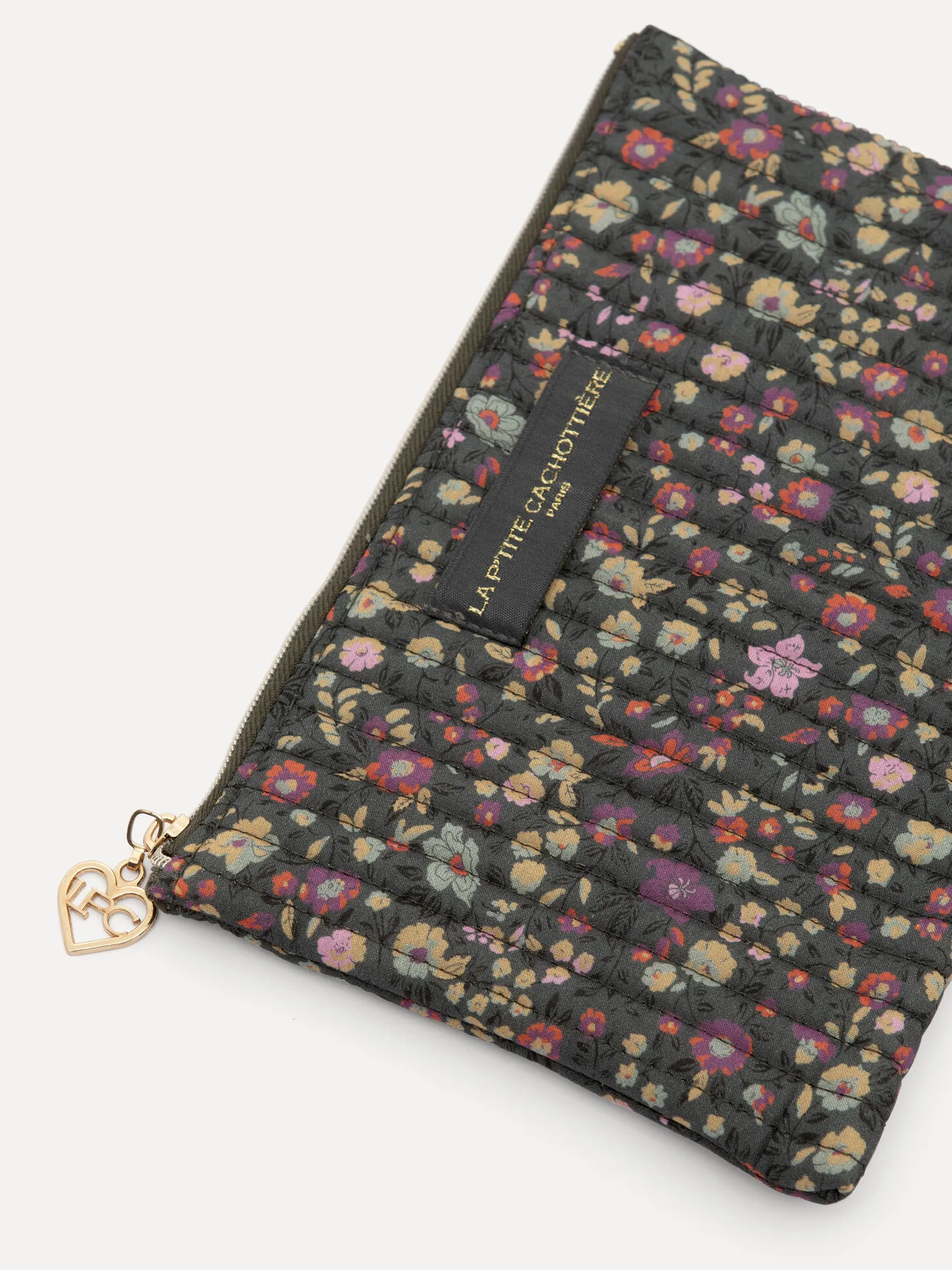 Le Marais Gebloemde toilettas Iza GreyPurple Hot