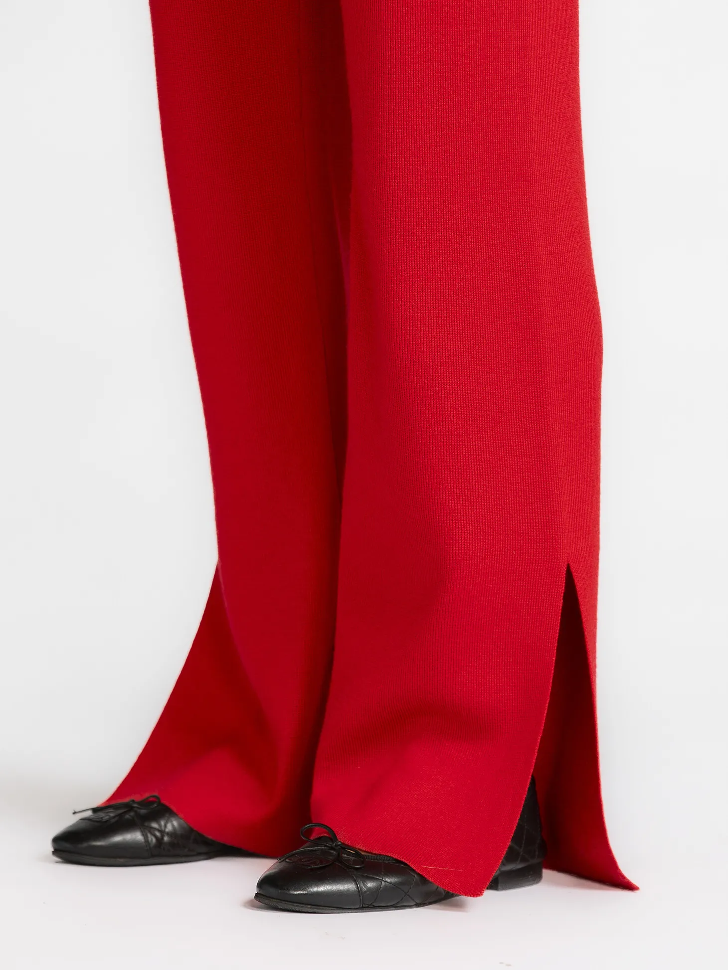 MBYM Gebreide Broek Sanda Ard Hibiscus+Red Fashion