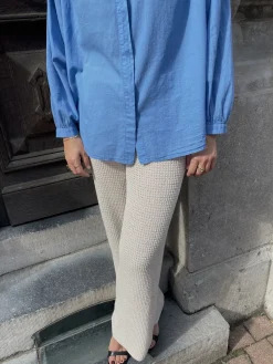 Edited Gebreide broek Vineta Cream Outlet
