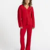 MBYM Gebreide Cardigan Soni Ard Hibiscus+Red Best
