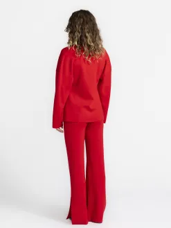 MBYM Gebreide Cardigan Soni Ard Hibiscus+Red Best