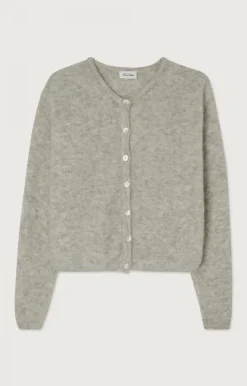 American Vintage Gebreide cardigan Vitow Gris+Clair+Chine Hot