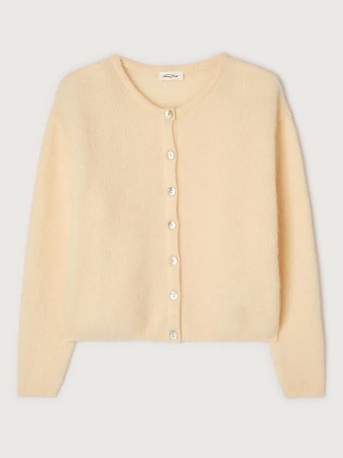 American Vintage Gebreide cardigan Vitow Gris+Clair+Chine Hot