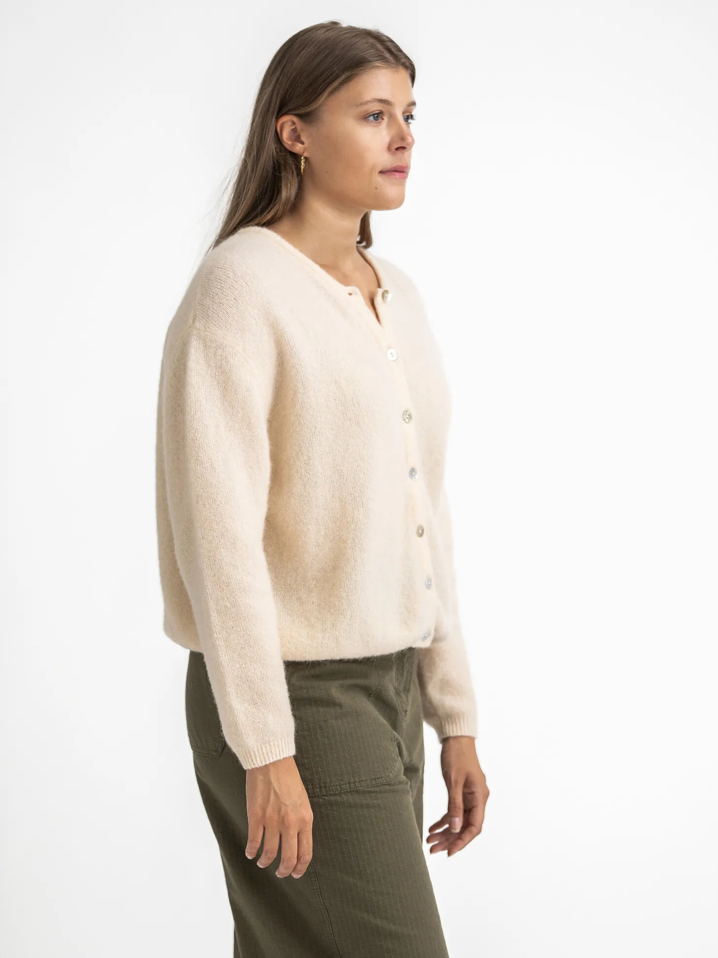 American Vintage Gebreide cardigan Vitow Gris+Clair+Chine Hot