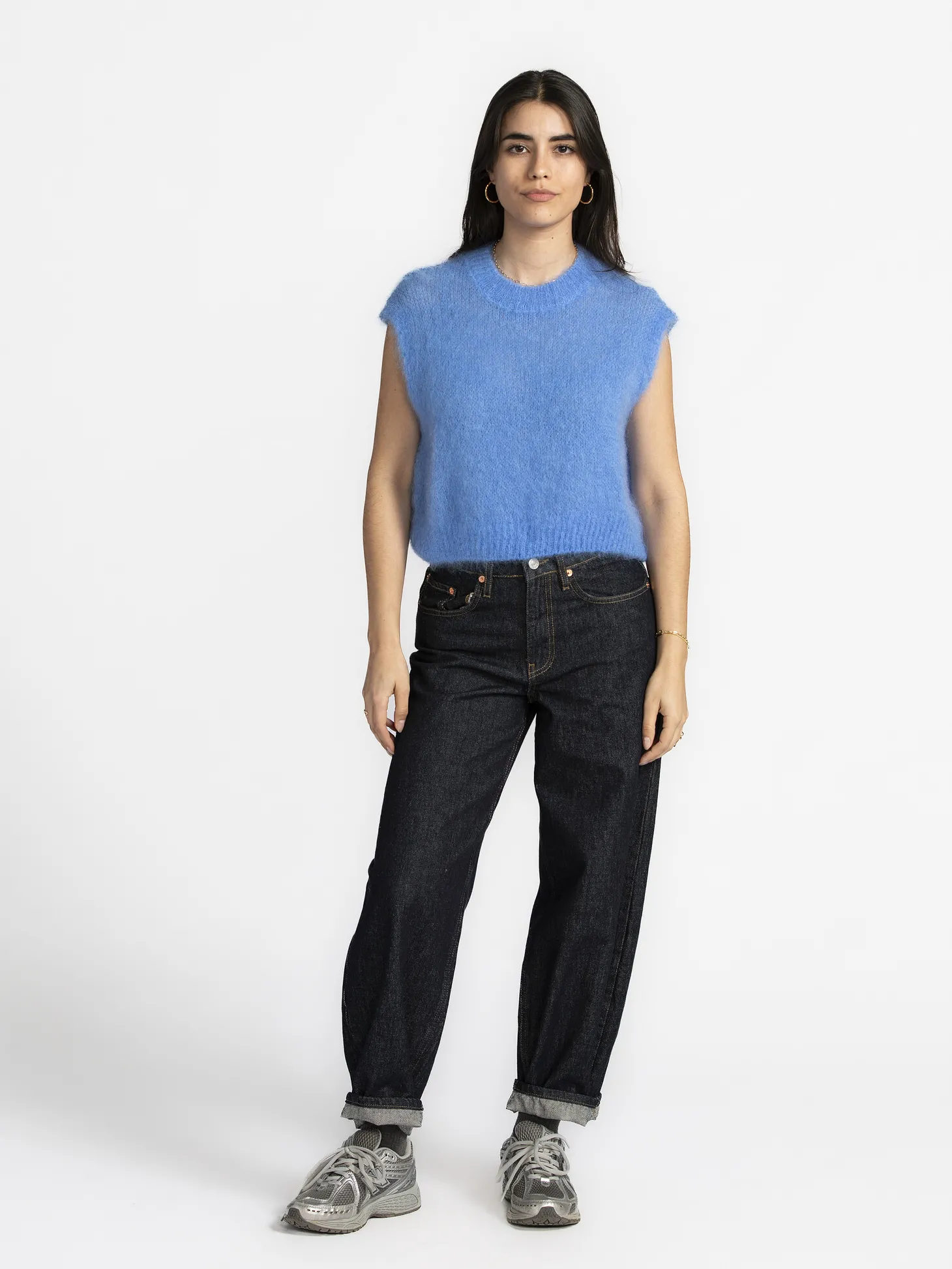 Le Marais Gebreide Spencer Zoey Light+Blue Clearance