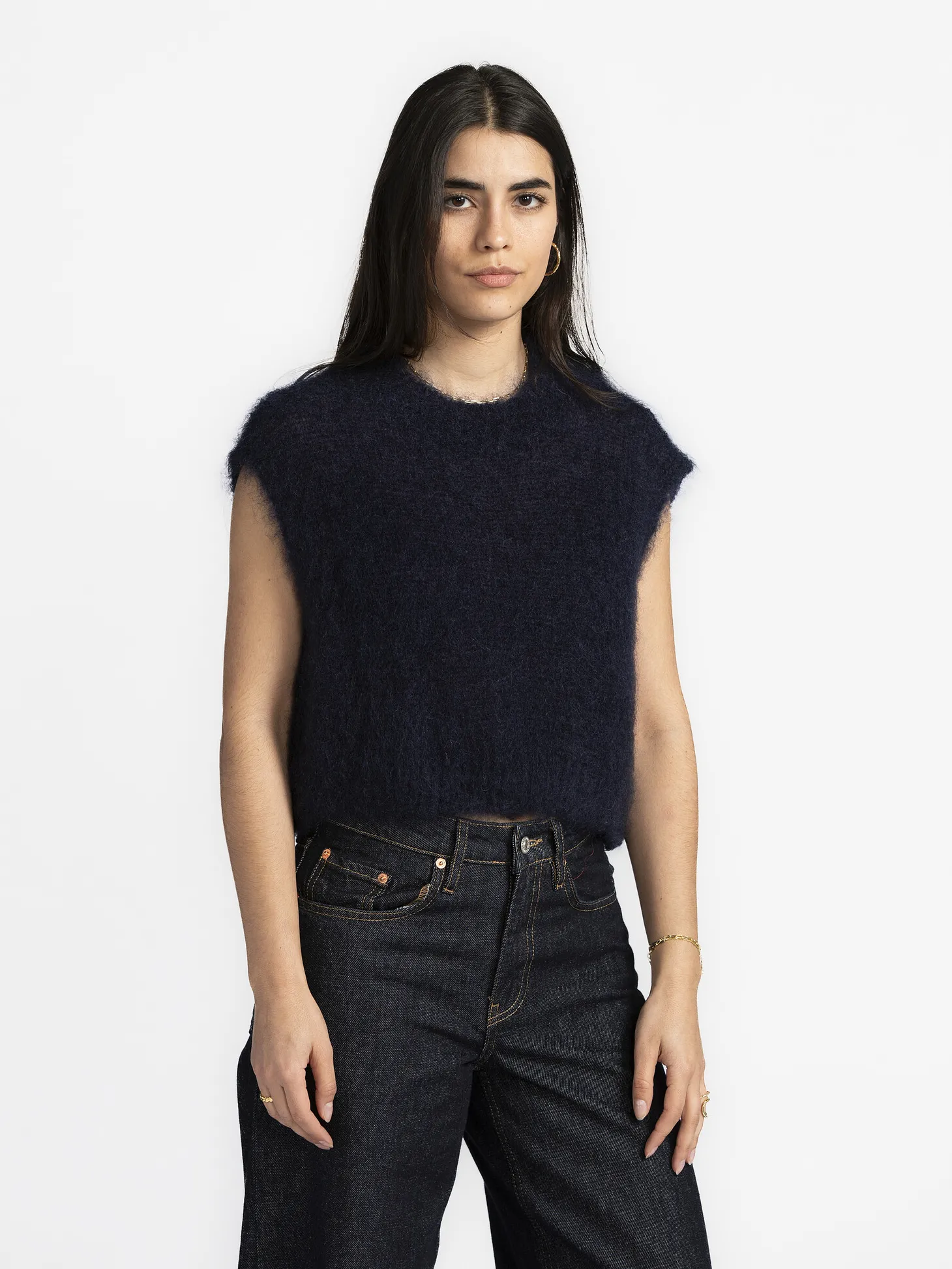 Le Marais Gebreide Spencer Zoey Navy Discount