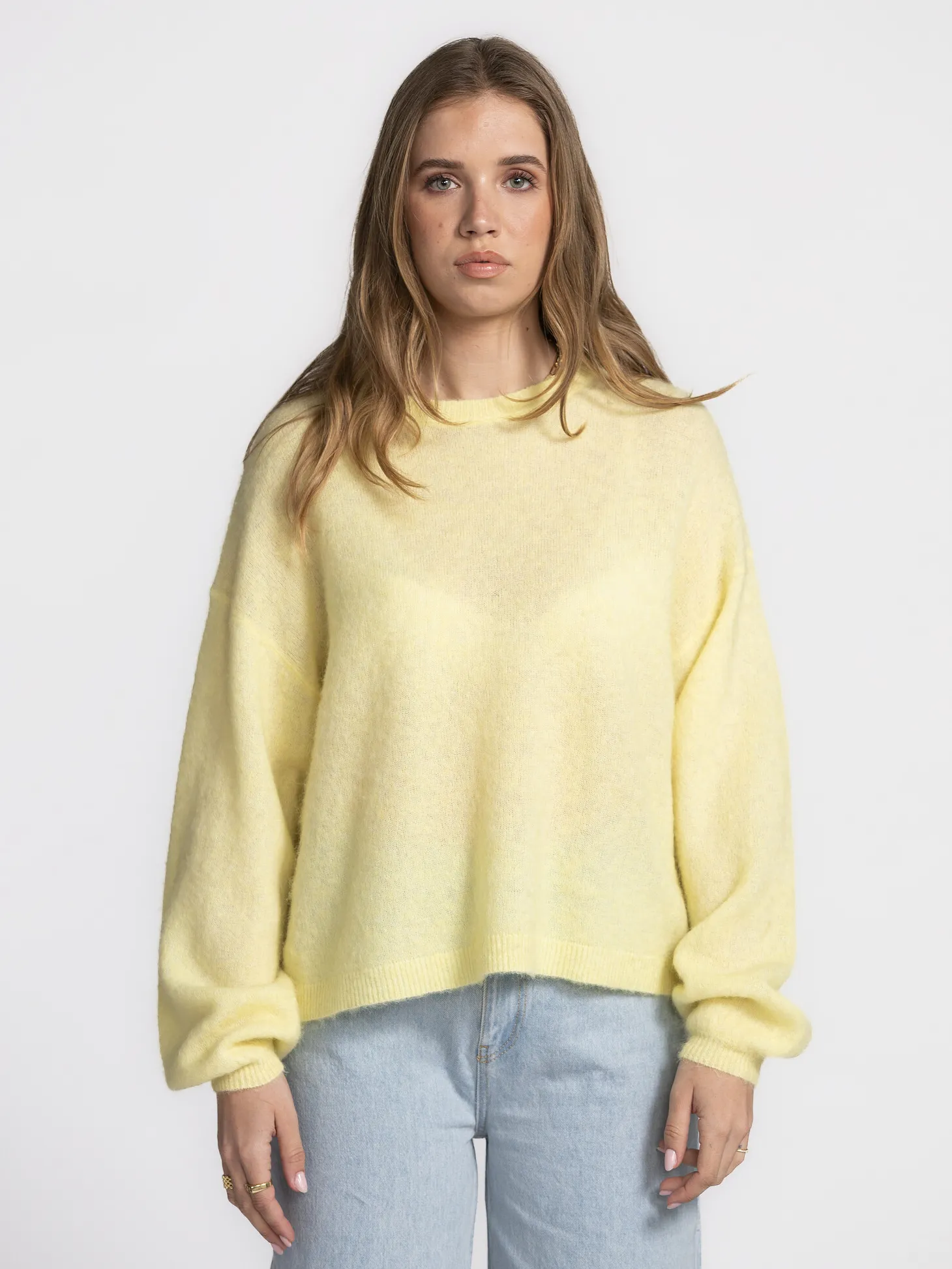 American Vintage Gebreide Sweater Nenybay Lemon+curd Online