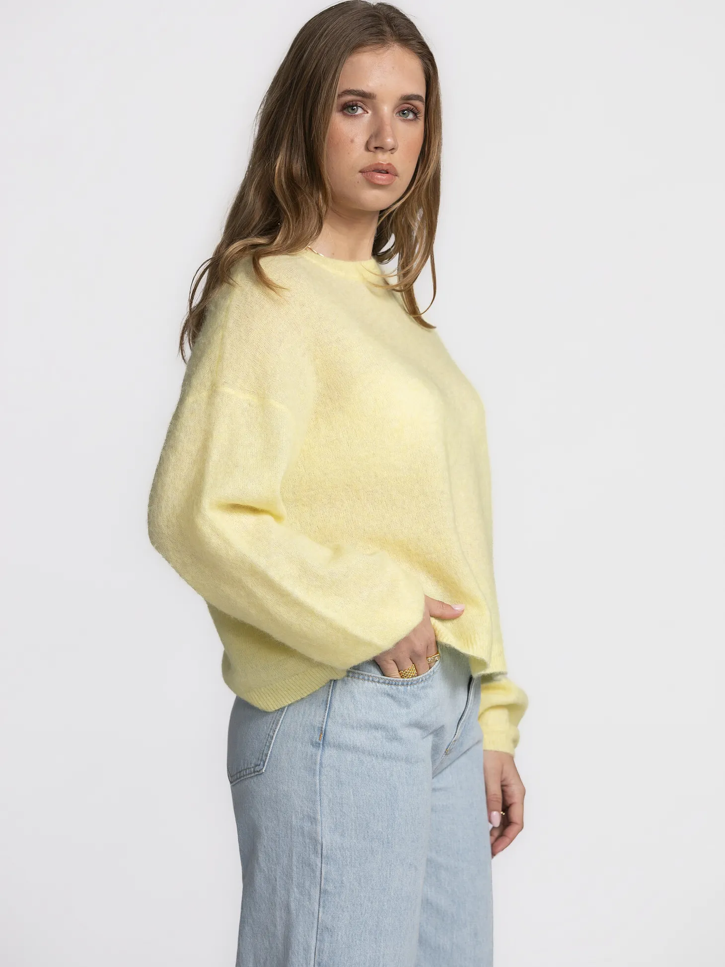 American Vintage Gebreide Sweater Nenybay Lemon+curd Online