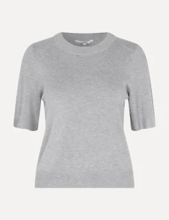 MBYM Gebreide trui Carla Bravani Light+Grey+Melange Sale