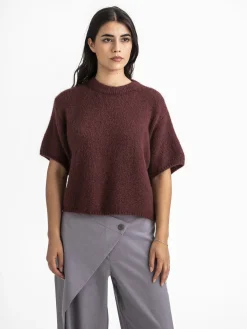 Le Marais Gebreide trui Dora Bordeaux Outlet