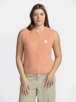 American Vintage Gebreide vest East Peches New
