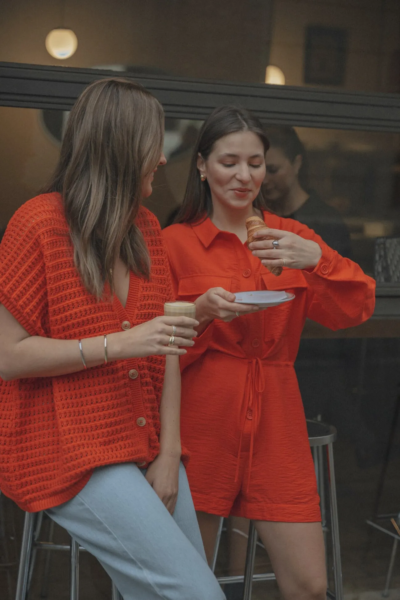 Les Soeurs Gehaakt vest Jack Fiery+Red Fashion