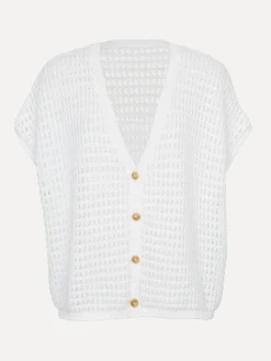 Les Soeurs Gehaakt vest Jack Ecru Online