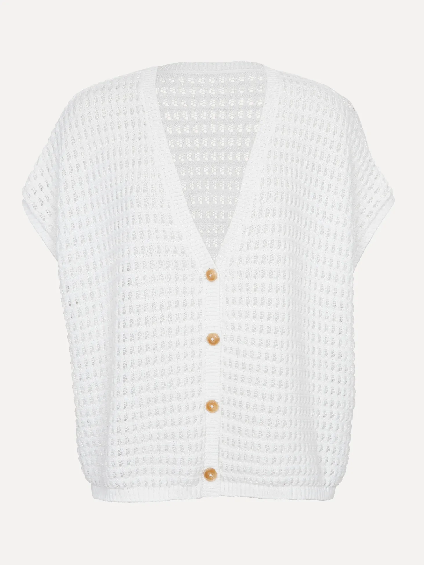 Les Soeurs Gehaakt vest Jack Ecru Online