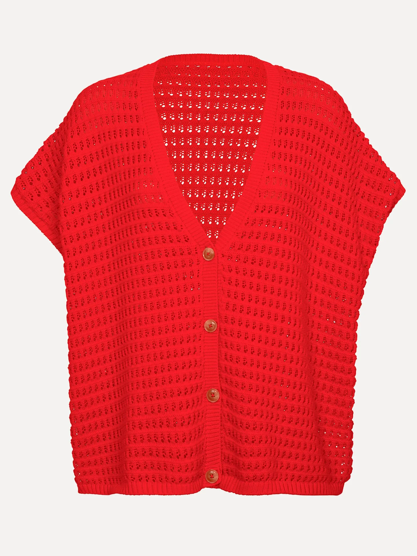 Les Soeurs Gehaakt vest Jack Fiery+Red Fashion