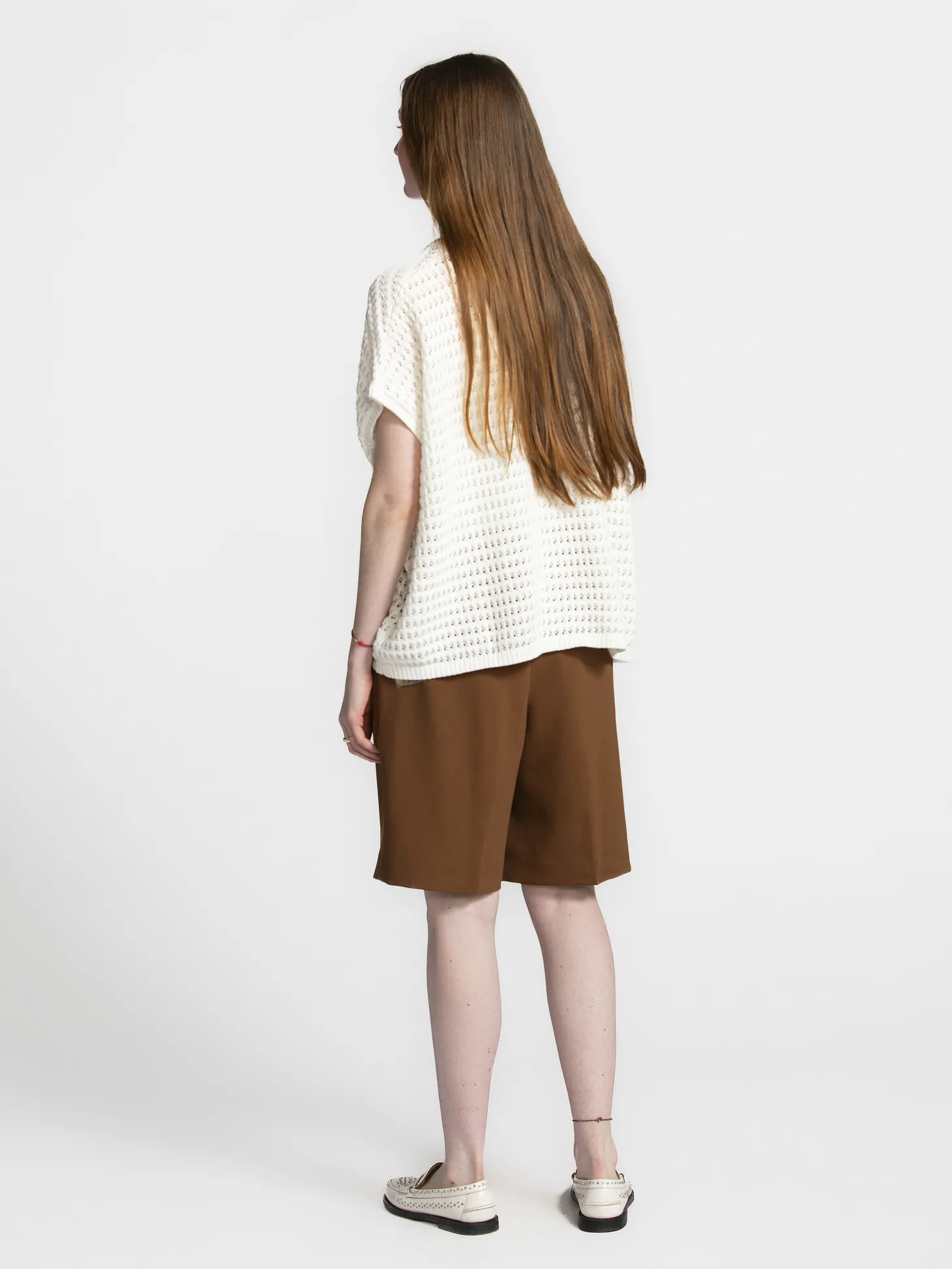 Les Soeurs Gehaakt vest Jack Ecru Online