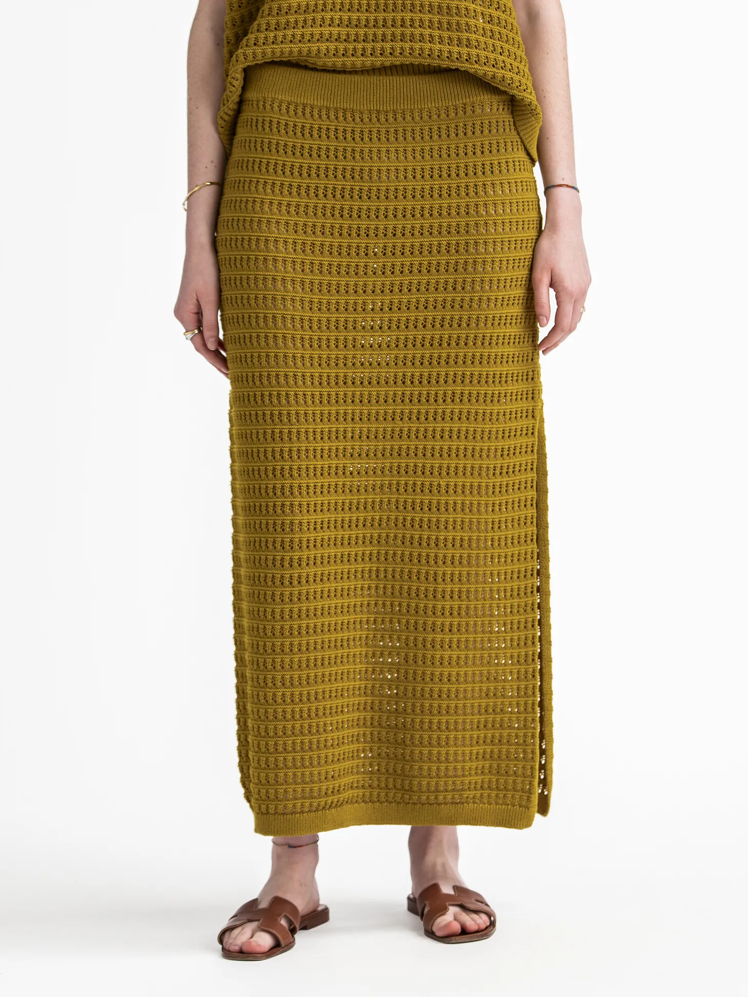 Les Soeurs Gehaakte rok Mint Olive Hot