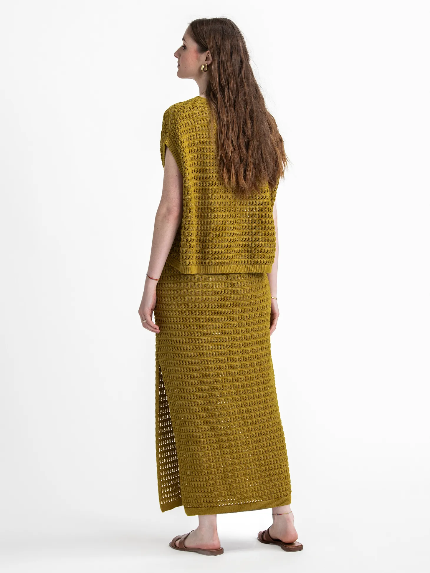 Les Soeurs Gehaakte rok Mint Olive Hot