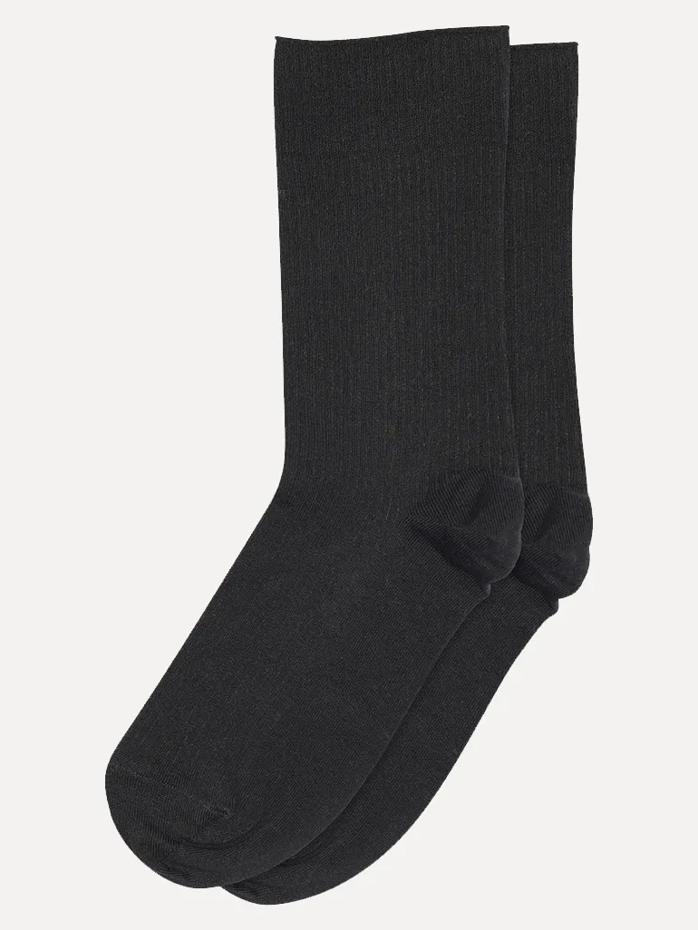 MP Denmark Geribde sokken Siv Black Hot