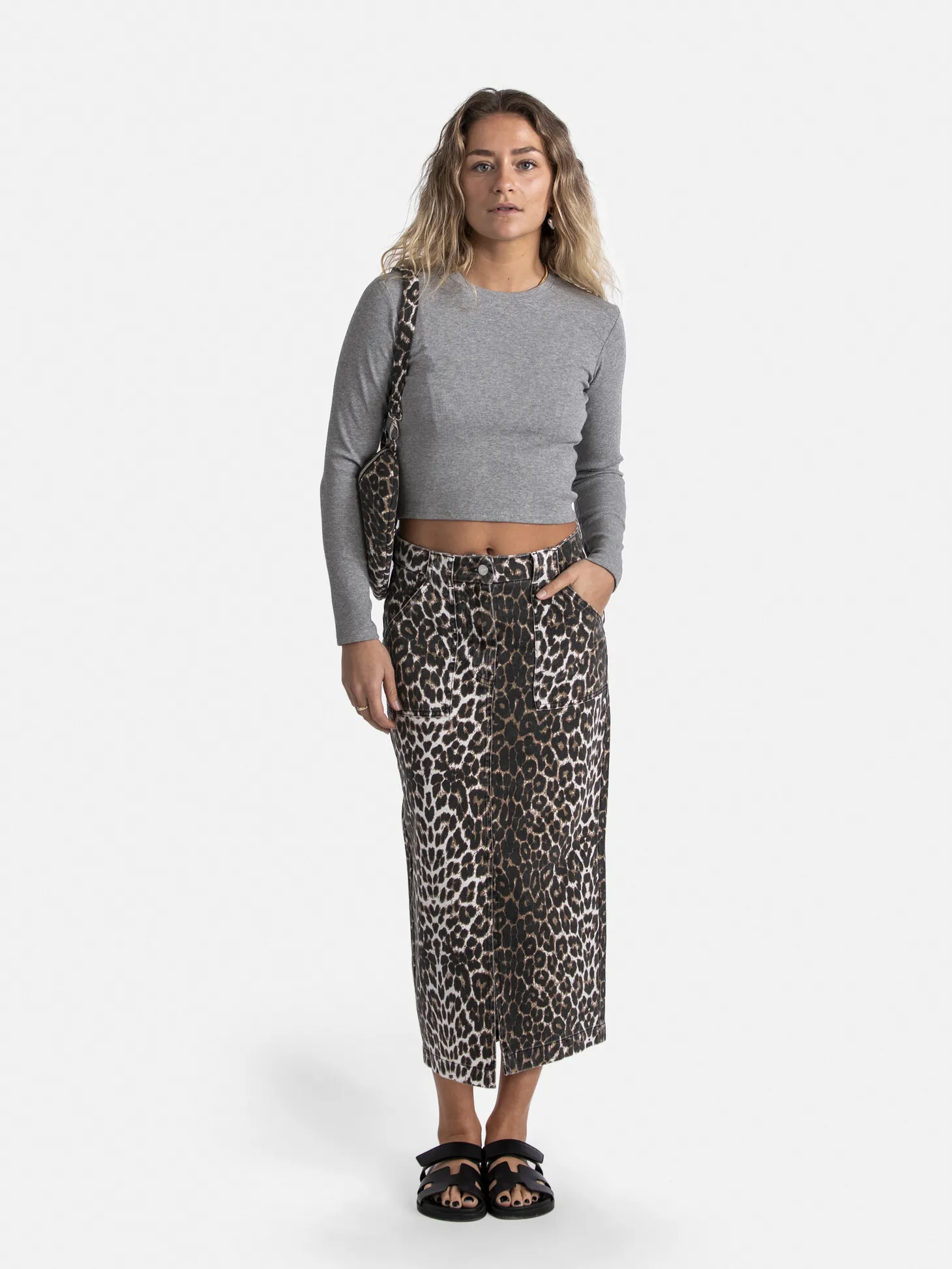 Les Soeurs Geribde T-Shirt Kai Grey+Melange New