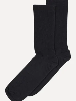 MP Denmark Geribde Wollen Sokken Black New