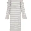 Les Soeurs Gestreept Gebreide Jurk Penelope Beige Discount