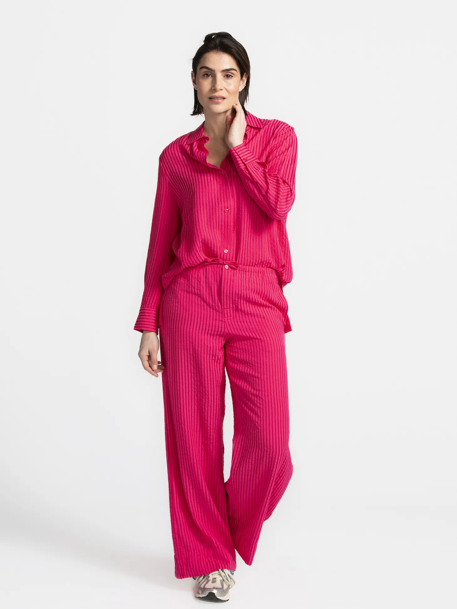 Les Soeurs Gestreept hemd Daniel Pink+Red Hot