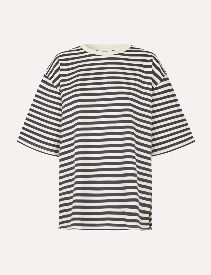 MBYM Gestreept t-shirt Emrylis Betsy Night+Sky+Sugar+Stripe Discount