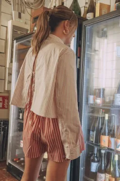 Les Soeurs Gestreepte blouse Amy Striped+White New
