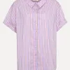 Les Soeurs Gestreepte blouse Berry Striped+Pink Outlet