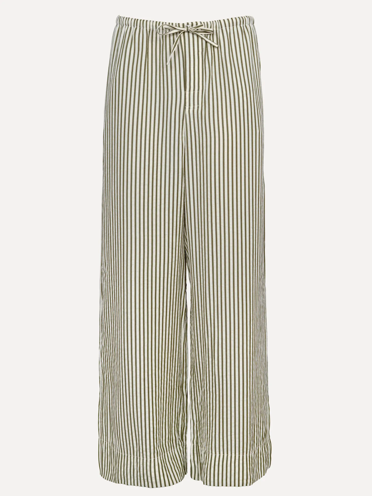 Les Soeurs Gestreepte broek Matt Khaki+Ecru Sale