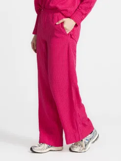 Les Soeurs Gestreepte broek Matt Pink+Red Fashion