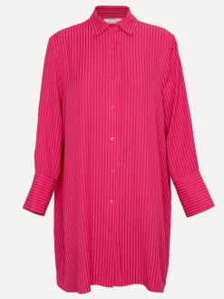 Les Soeurs Gestreepte jurk Blake Pink+Red Hot