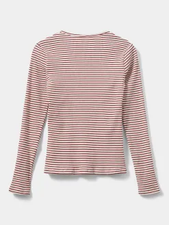 Sofie Schnoor Gestreepte longsleeve Pax 4139+Red+Striped Fashion