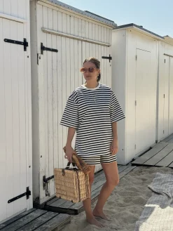 MBYM Gestreepte short Jaxi Betsy Night+Sky+Sugar+Stripe Discount