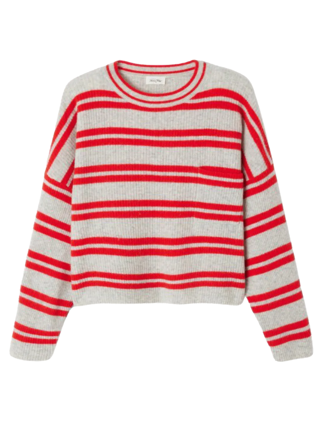 American Vintage Gestreepte sweater Raxow Gris Clearance