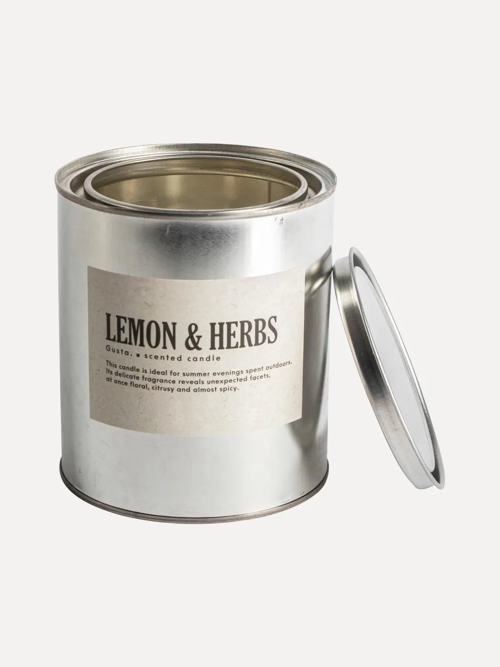 Gusta Geurkaars in Blik & Herbs Lemon Discount