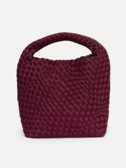 Le Marais Gevlochten tas Milly Bordeaux Outlet