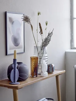 Bloomingville Glazen Vaas Benia Brown Outlet