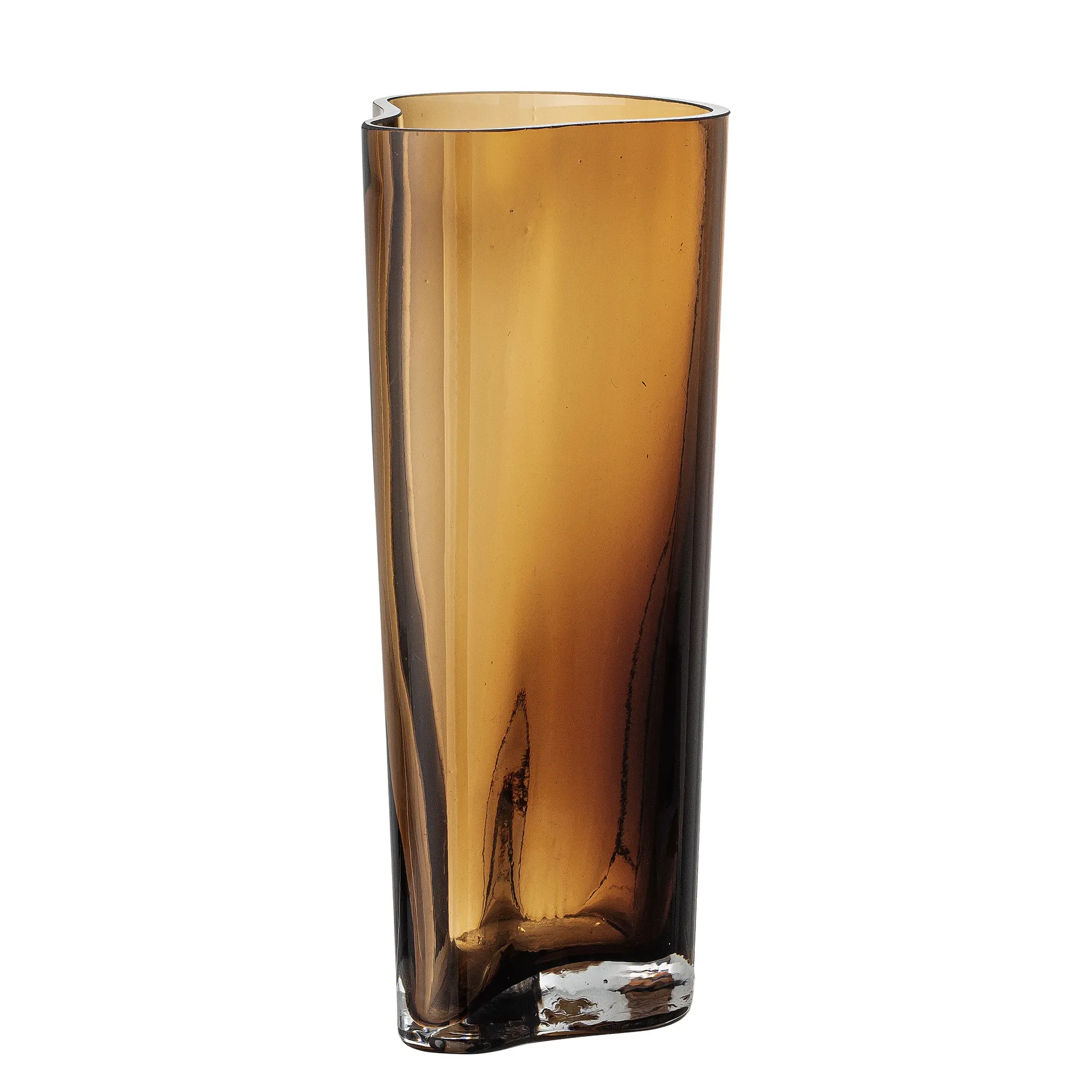 Bloomingville Glazen Vaas Benia Brown Outlet