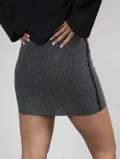 Edited Glitter rok Zisan Black Sale